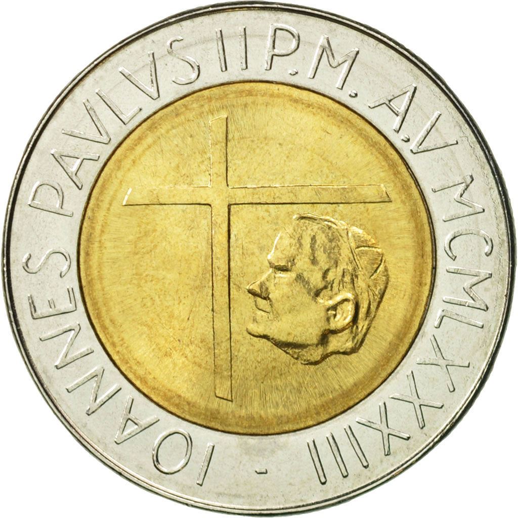 Vatican City | 500 Lire Coin | John Paul II | Km:175 | 1983