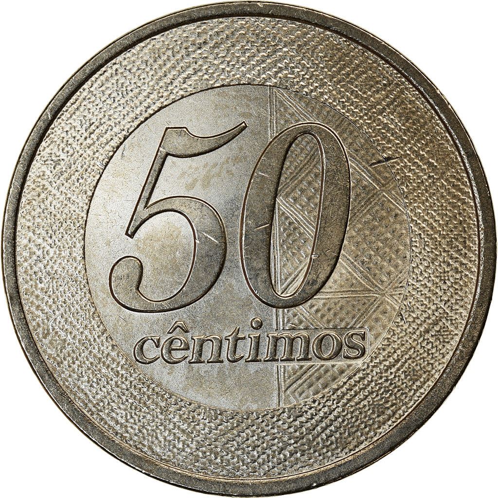 Angola | 50 Centimos Coin | Gear | Wreath | Km:107 | 2012