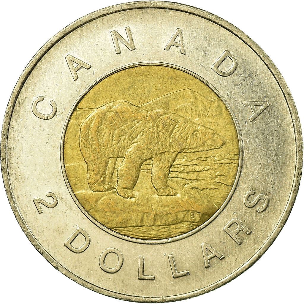 Canada | 2 Dollars Coin | Bimetallic | Polar bear | KM:837 | 2006-2012