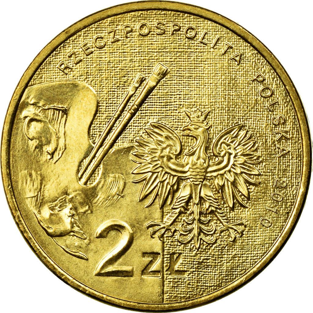 Poland | 2 Zlotys Coin | Artur Grottger | Y:746 | 2010