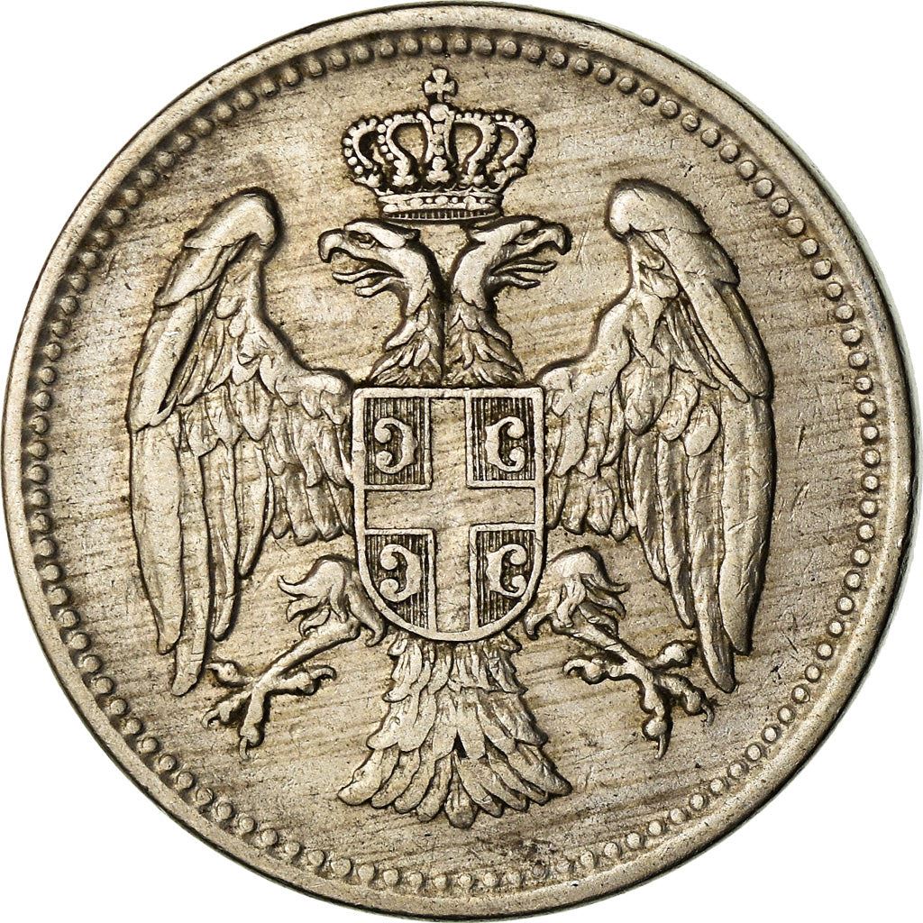 Serbia | 20 Para Coin | Crowned Heraldic Eagle | KM20 | 1883 - 1917
