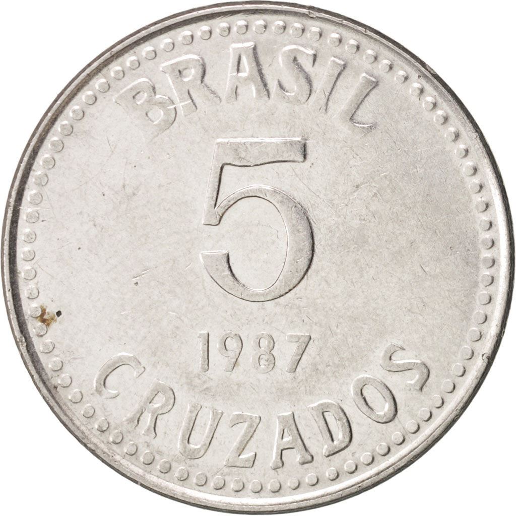 Brazil | 5 Cruzados Coin | Star | Km:606 | 1986 - 1988
