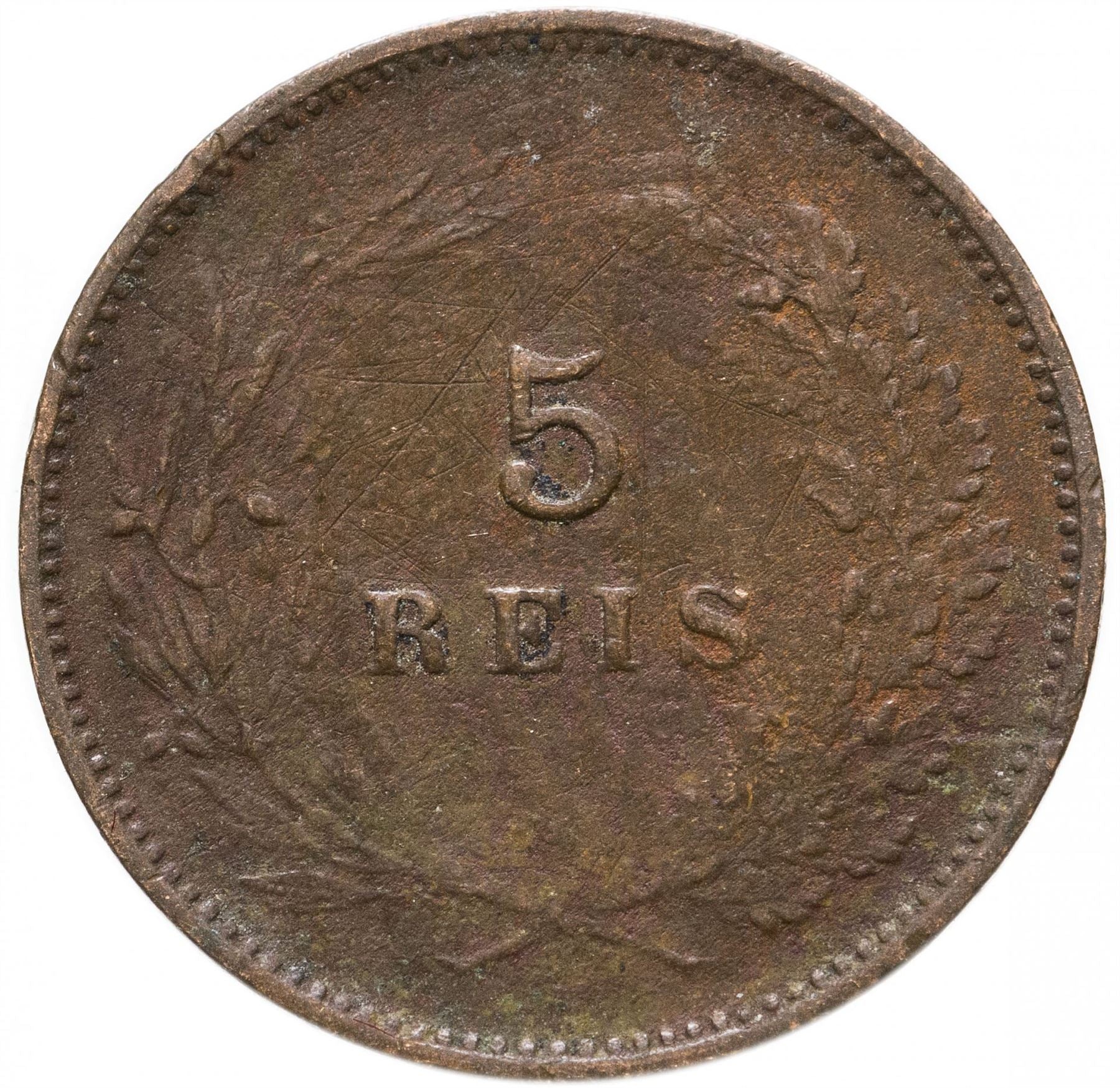 Portugal | 5 Reis Munt | Karel I | KM:530 | 1890 - 1906