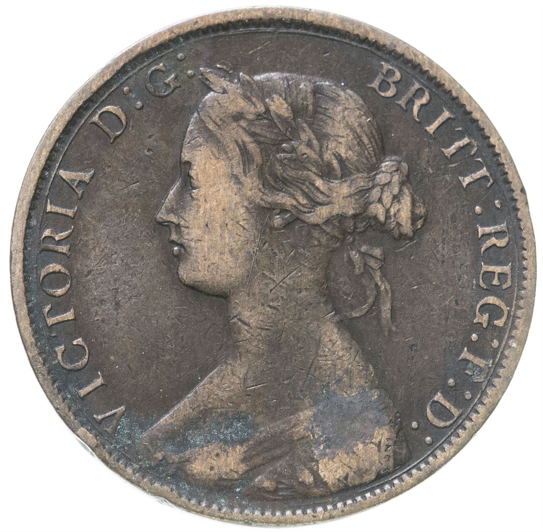 United Kingdom | 1/2 Penny Coin | Victoria | Km:748 | 1860 - 1874