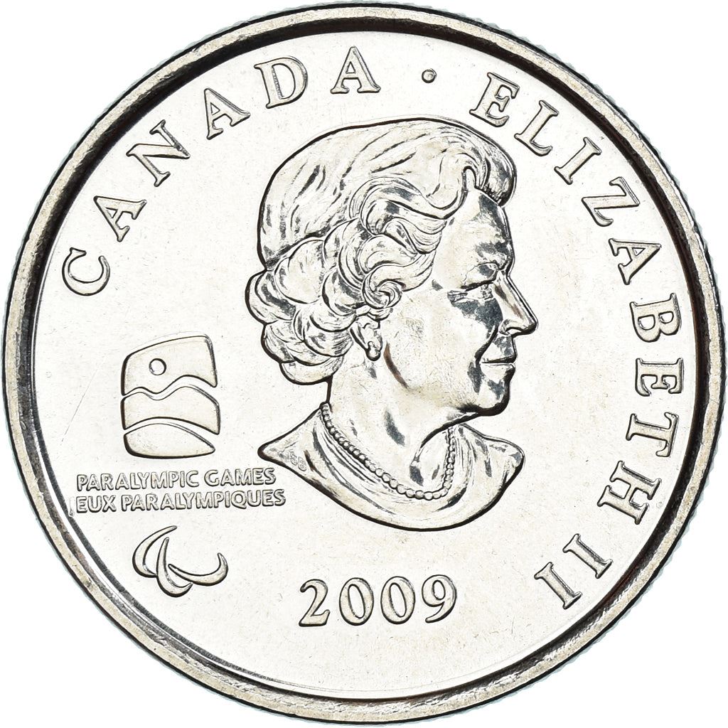Canada | 25 Cents Coin | Nickel plated steel | Sledge Hockey | KM:952 | 2009