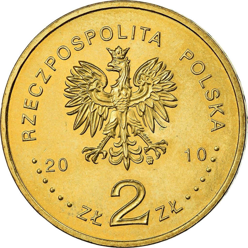 Poland | 2 Zlotys Coin | Auschwitz-Birkenau Liberation | Y:712 | 2010