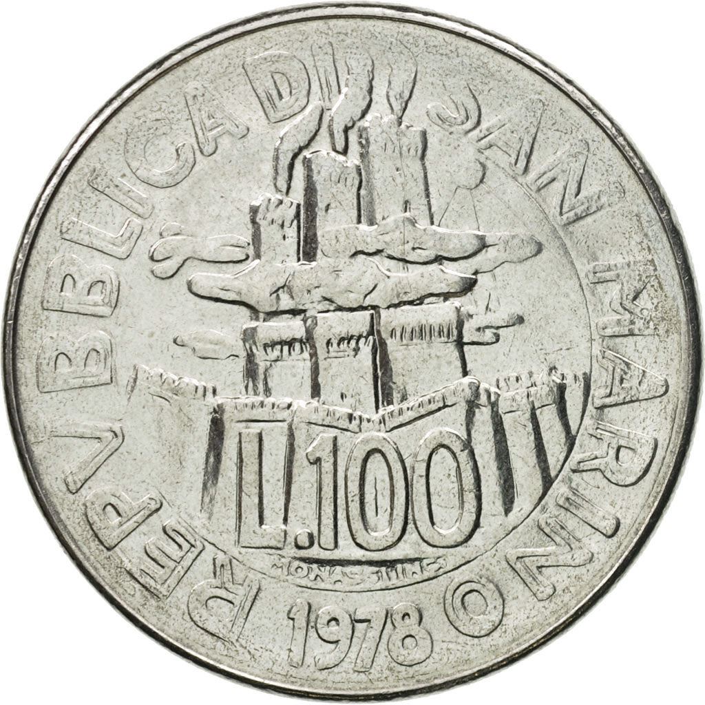 San Marino | 100 Lire Coin | FAO | Km:82 | 1978