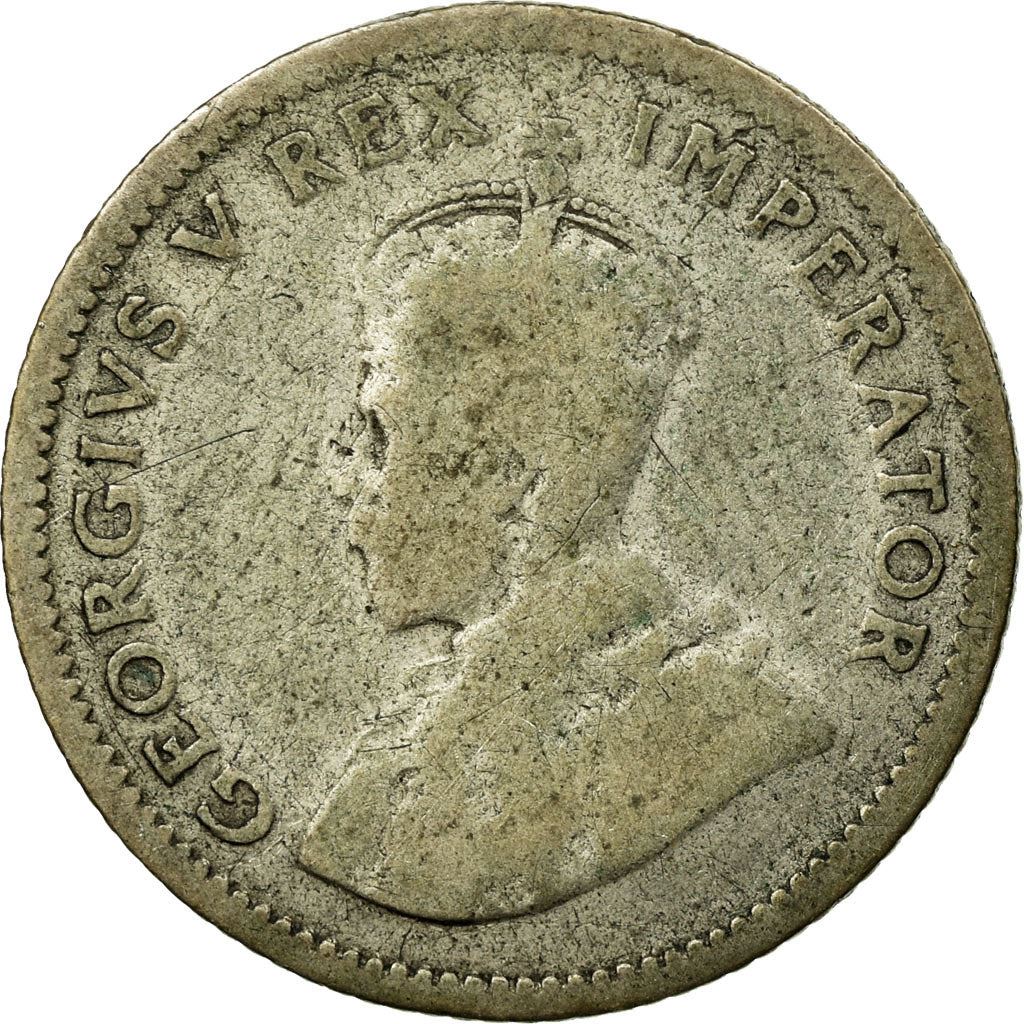 South Africa | 6 Pence Coin | George V | Flowers | Protea | Km:16.2 | 1931 - 1936