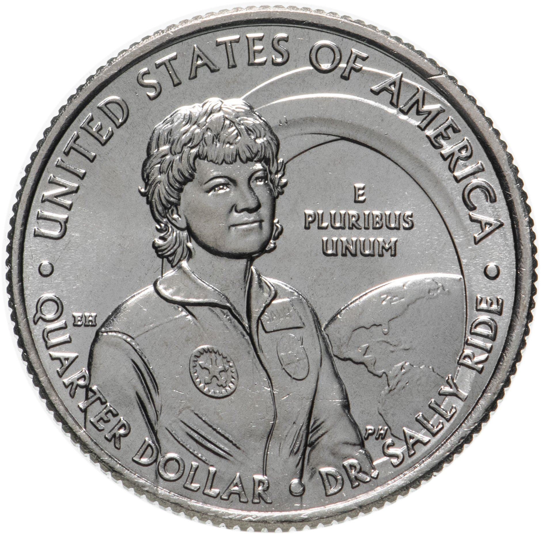 USA | 1/4 Dollar Mønt | Dr. Sally Ride | KM:769 | 2022