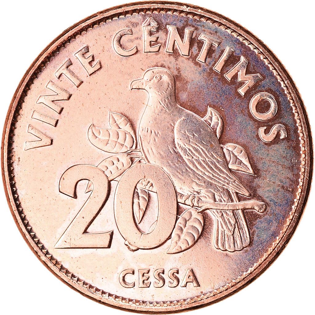 Sao Tome and Principe | 20 Centimos Coin | Cessa bird | 2017