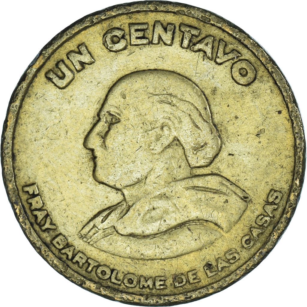 Guatemala | 1 Centavo Coin | Fray Bartolomé | Km:254 | 1949 - 1954