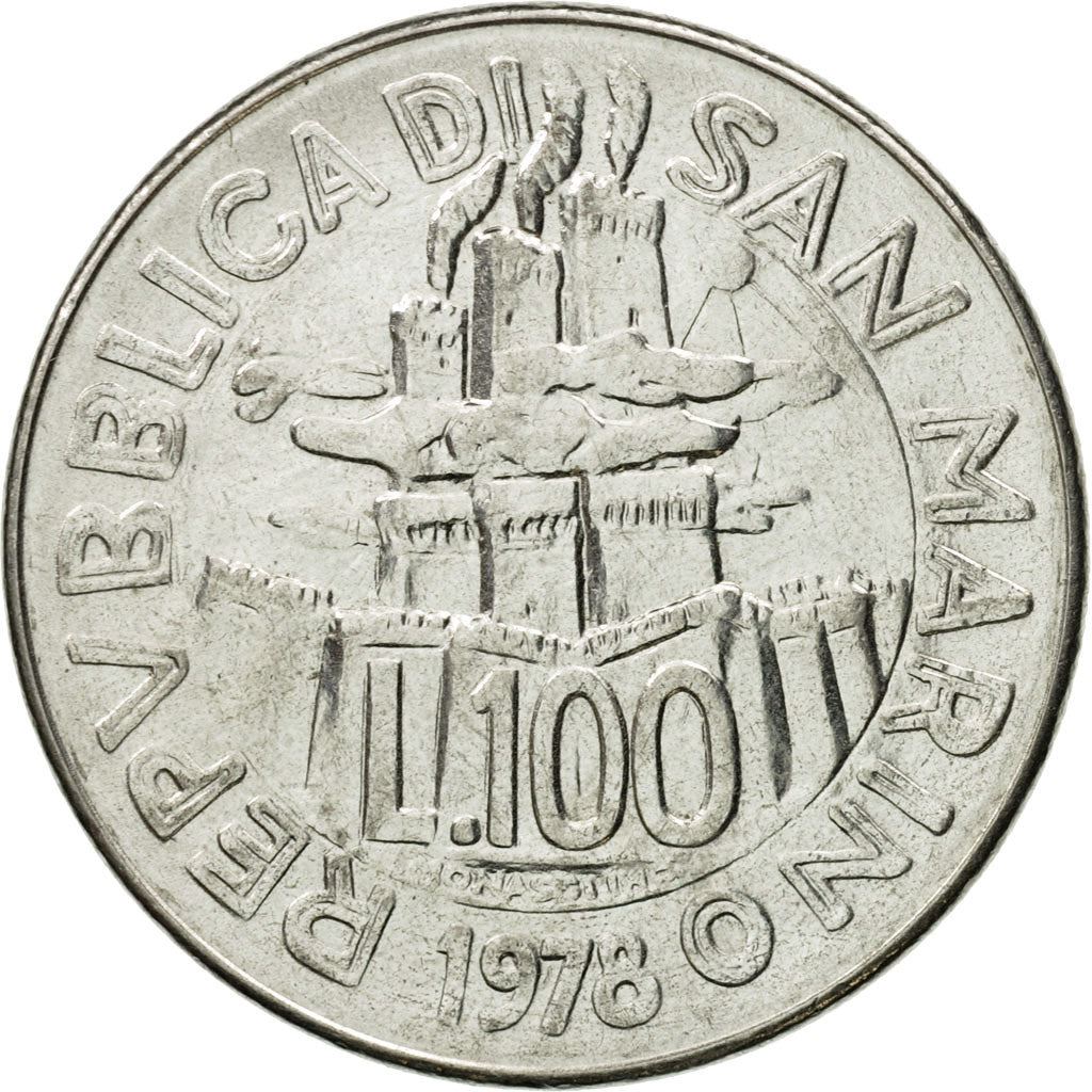San Marino | 100 Lire Coin | FAO | Km:82 | 1978
