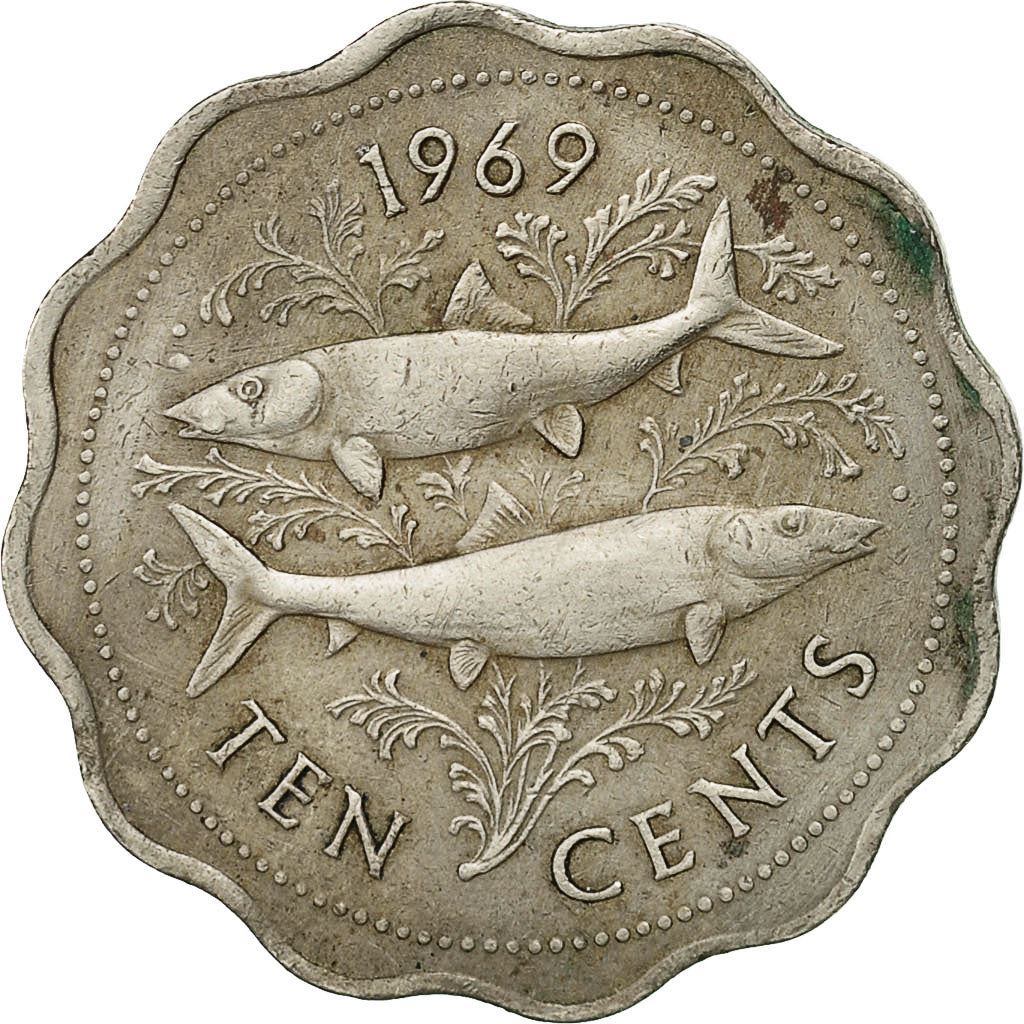 Багамы | Монета 10 центов | Костер | Km:4 | 1966 - 1970