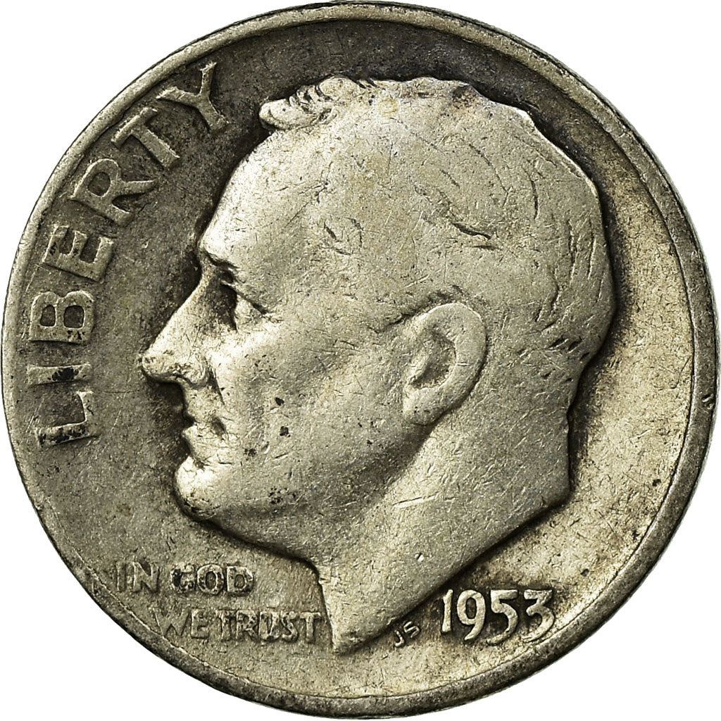 Vereinigte Staaten | 1 Dime Münze | Franklin D. Roosevelt | KM:195 | 1946 - 1964