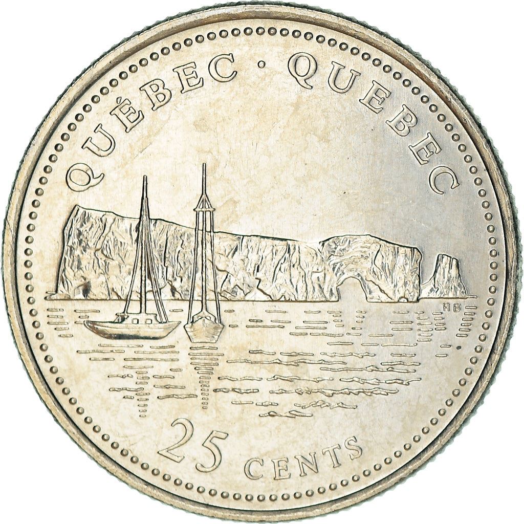Canada | 25 Cents Coin | Quebec | Nickel | KM:234 | 1992