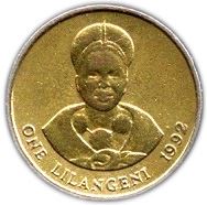 Kingdom of Swaziland | 1 Lilangeni Coin | King Mswati III | Queen Dzeliwe | KM:44.2 | 1992