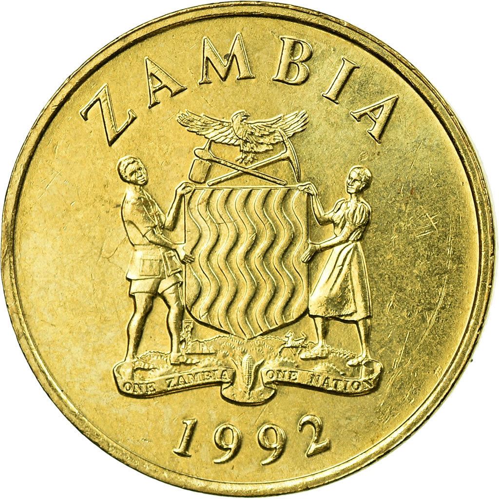 Moneda de 1 Kwacha de Zambia | Halcones Taita | KM38 | 1992