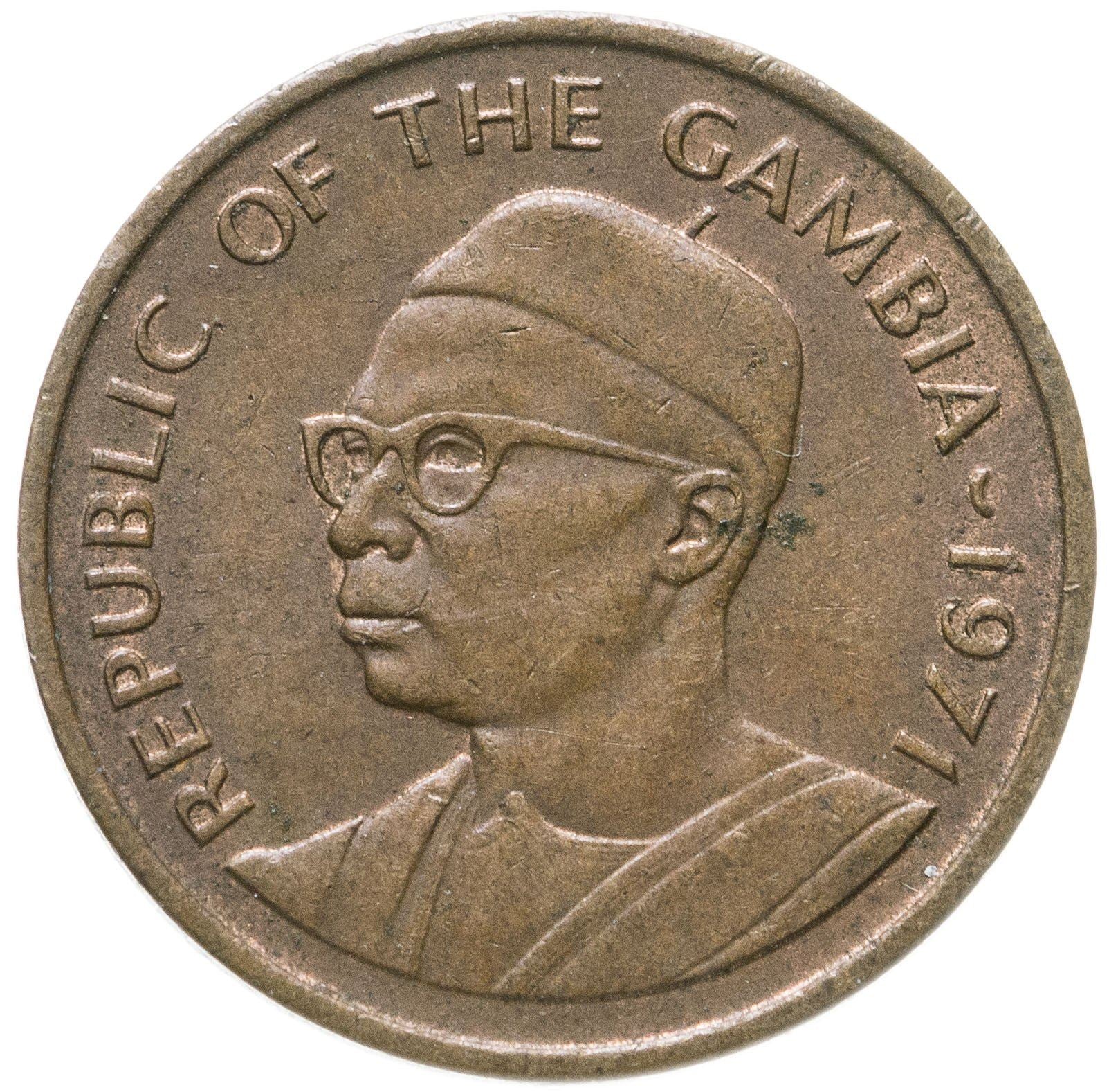 The Gambia | 1 Butut Coin | Peanuts | Km:8 | 1971 - 1974