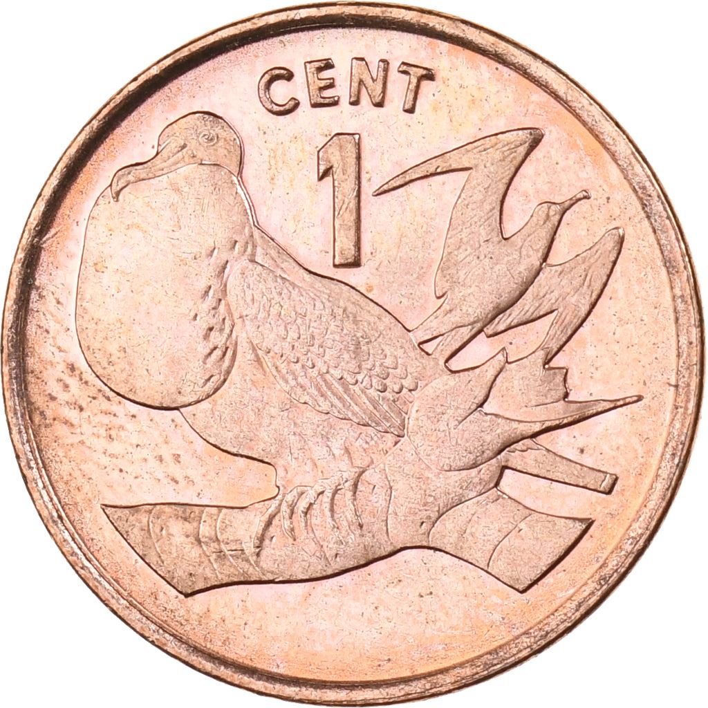 Kiribati | 1 Cent Coin | Frigate birds | Km:1A | 1992