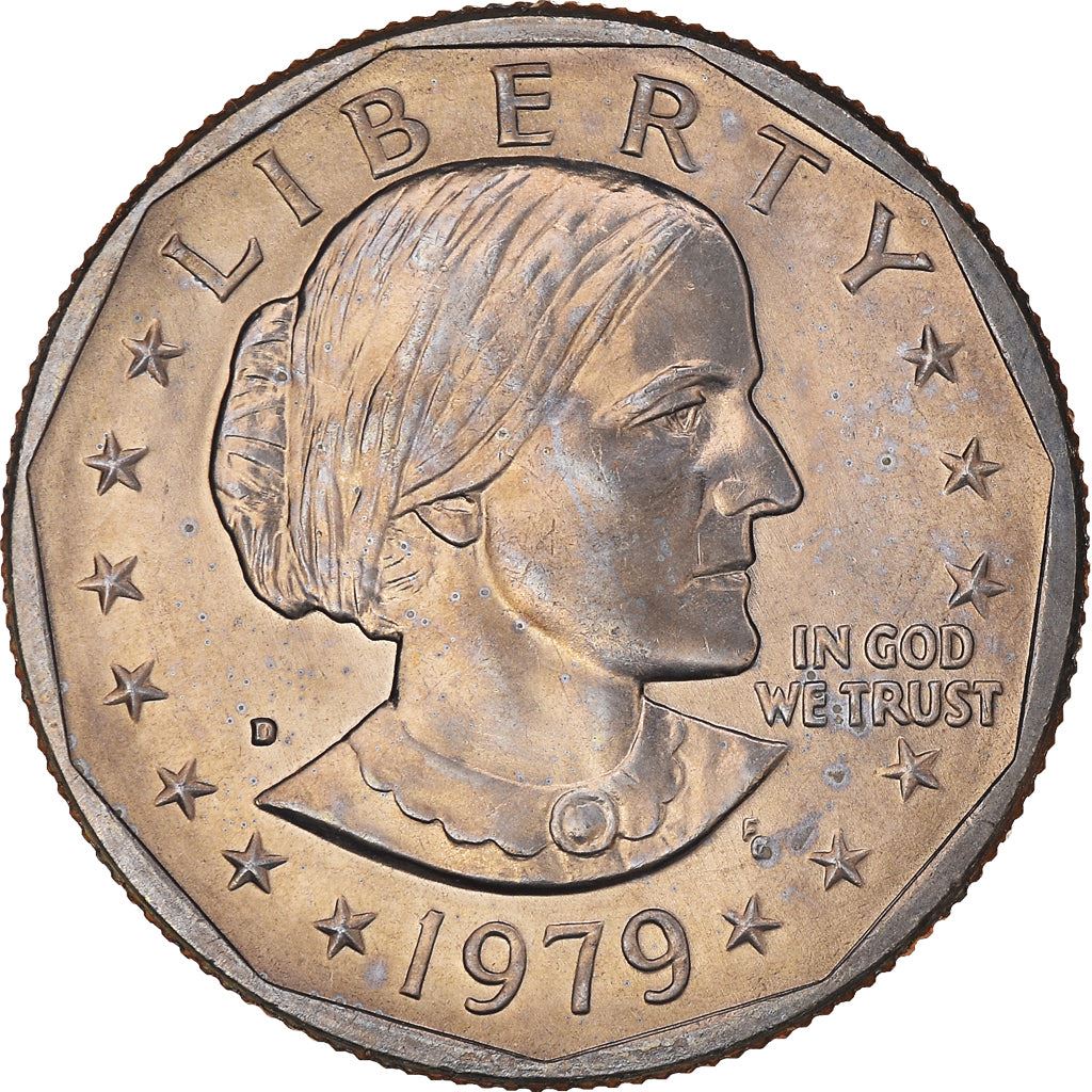 United States | 1 Dollar Coin | Susan B. Anthony | KM:207 | 1979 - 1999
