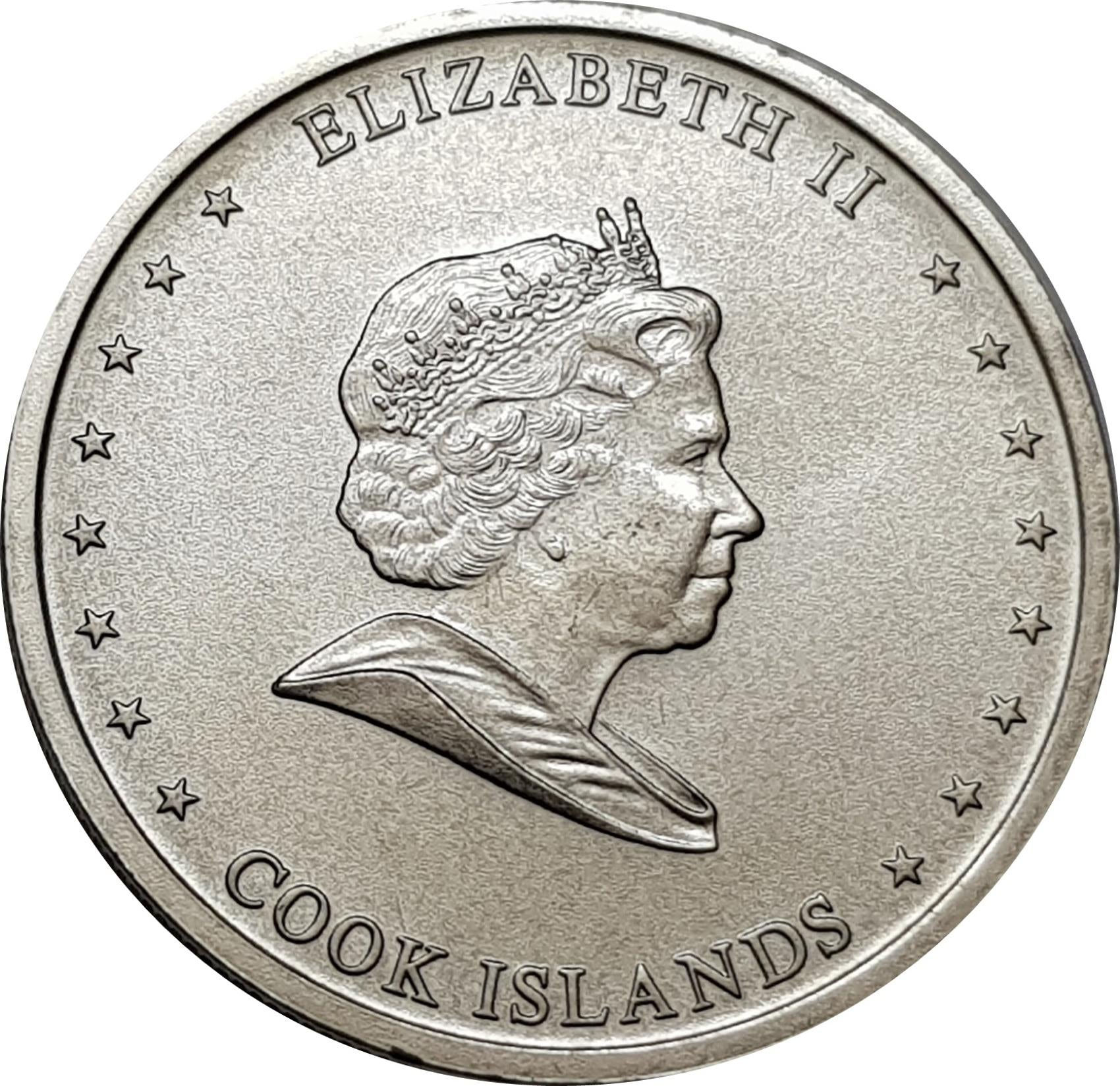 Cook Islands | 10 Cents Coin | Elizabeth II | Tuna Fish | KM:759 | 2010