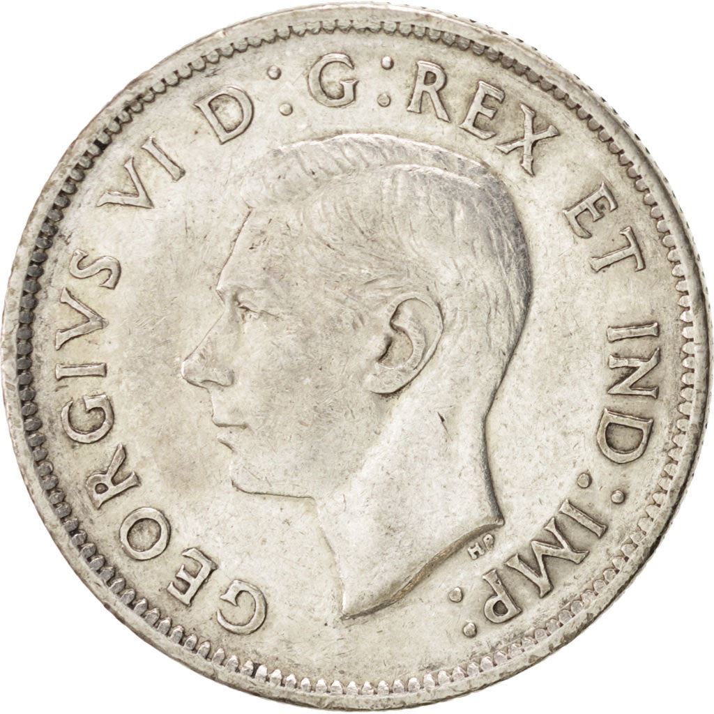 Canada | 25 Cents Coin | Silver | KM:35 | 1937-1947