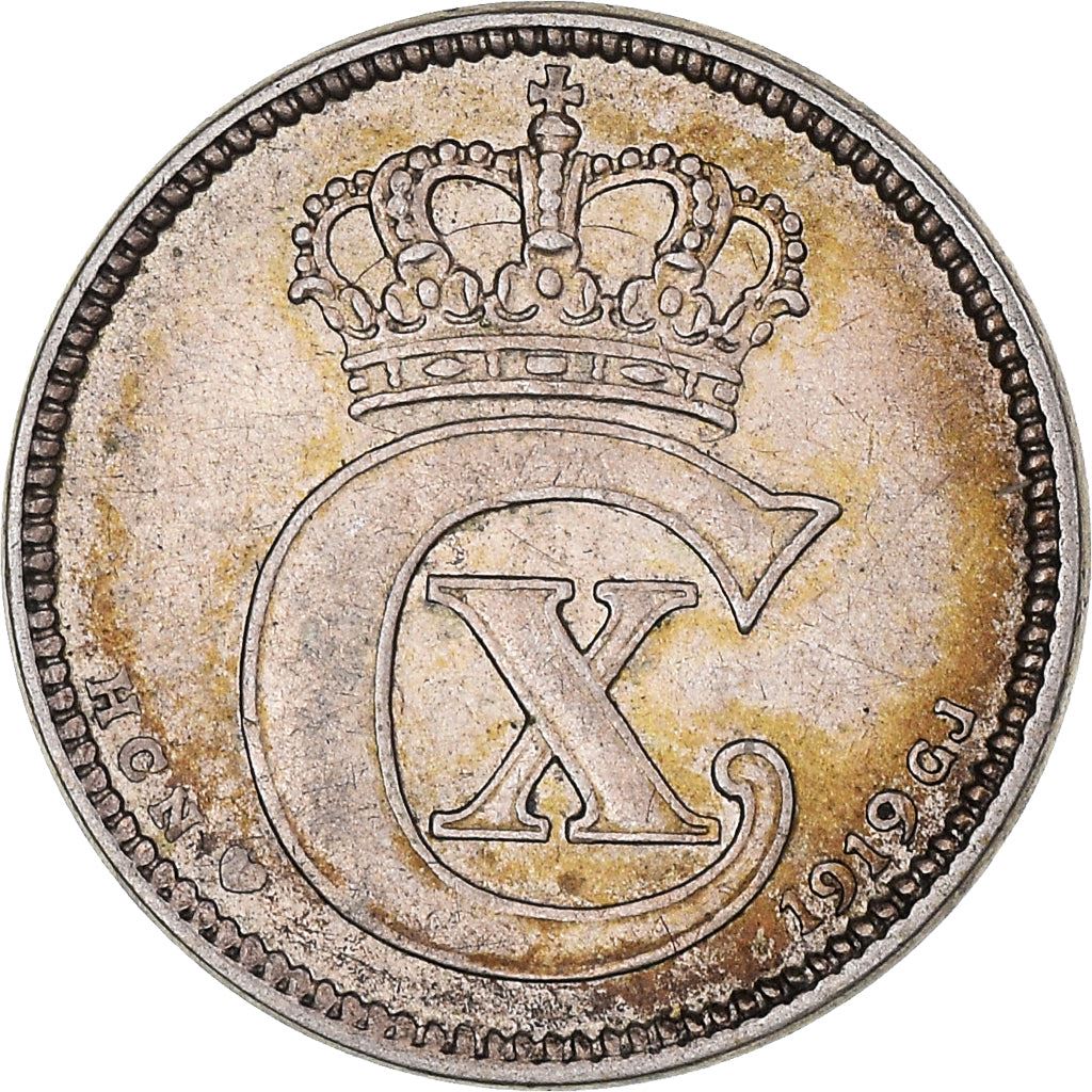 Denmark | 25 Ore Coin | Monogram | Km:815 | 1913 - 1919
