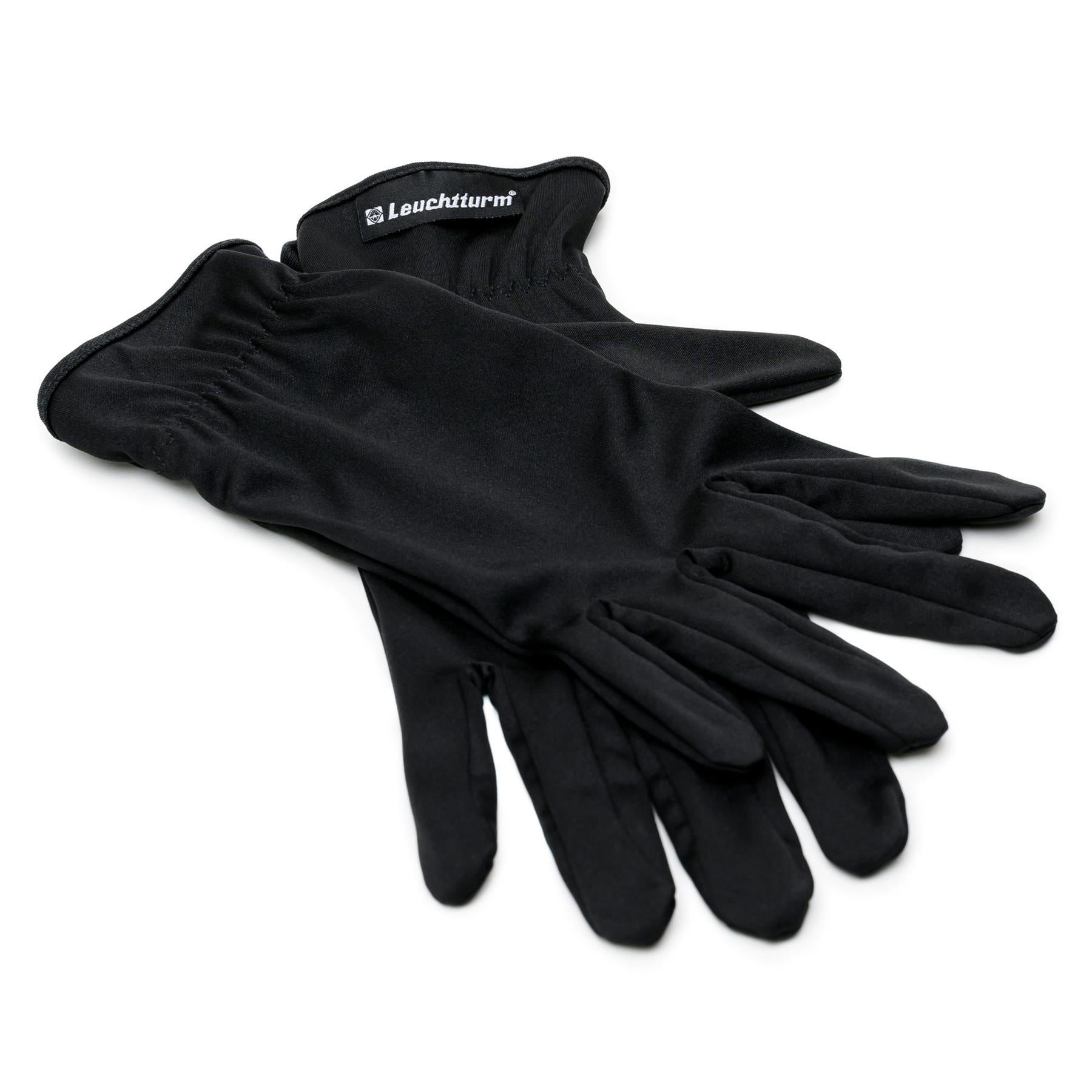 Microfibre Gloves for Coin Handling | Leuchtturm | Black | S - M - L