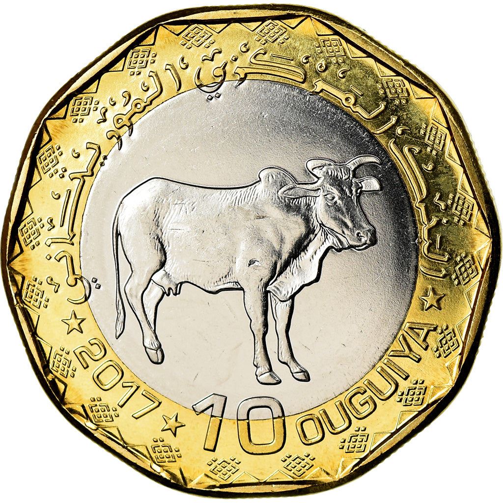 Mauritania | 10 Ouguiya Coin | Zebu | Km:14 | 2017 - 2018