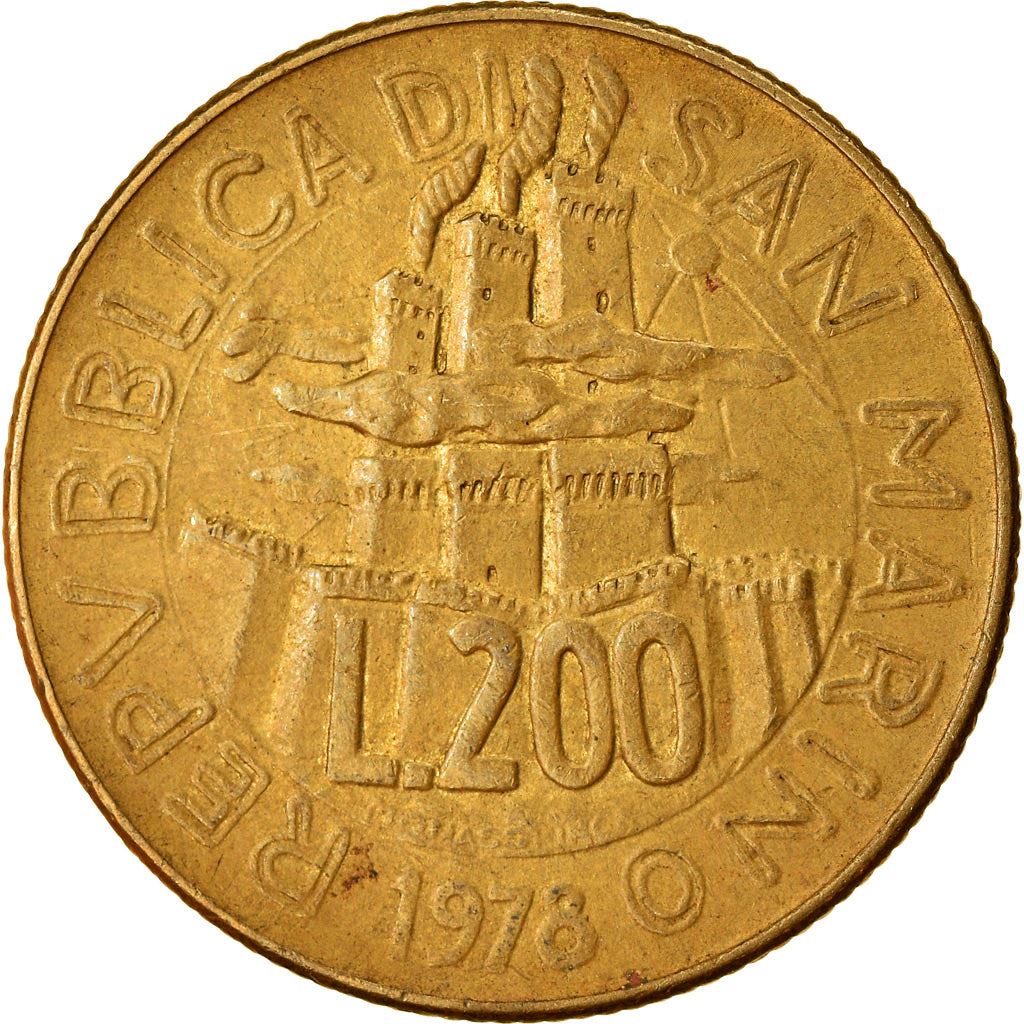 San Marino | 200 Lire Coin | Weaver | Km:83 | 1978