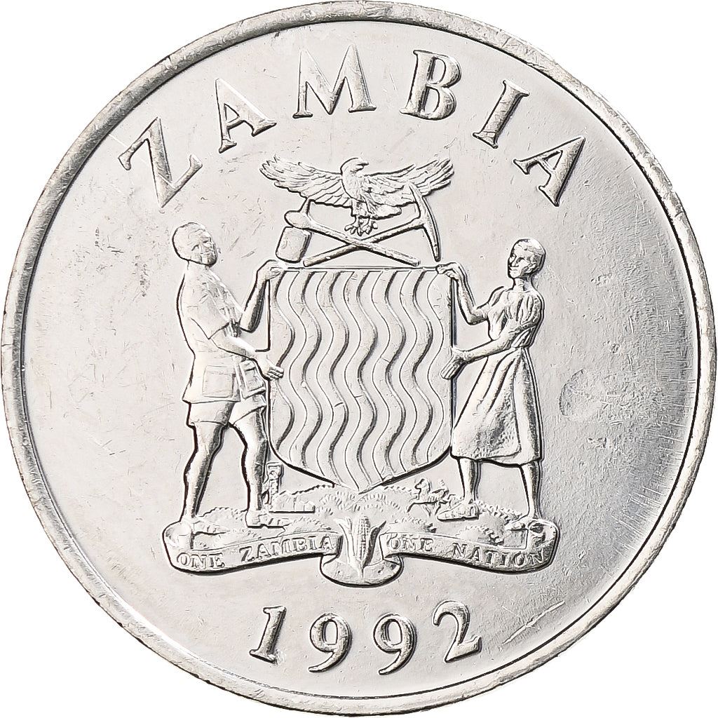 Zambia | 50 Ngwee Coin | Kafue Lechwe | Km:30 | 1992