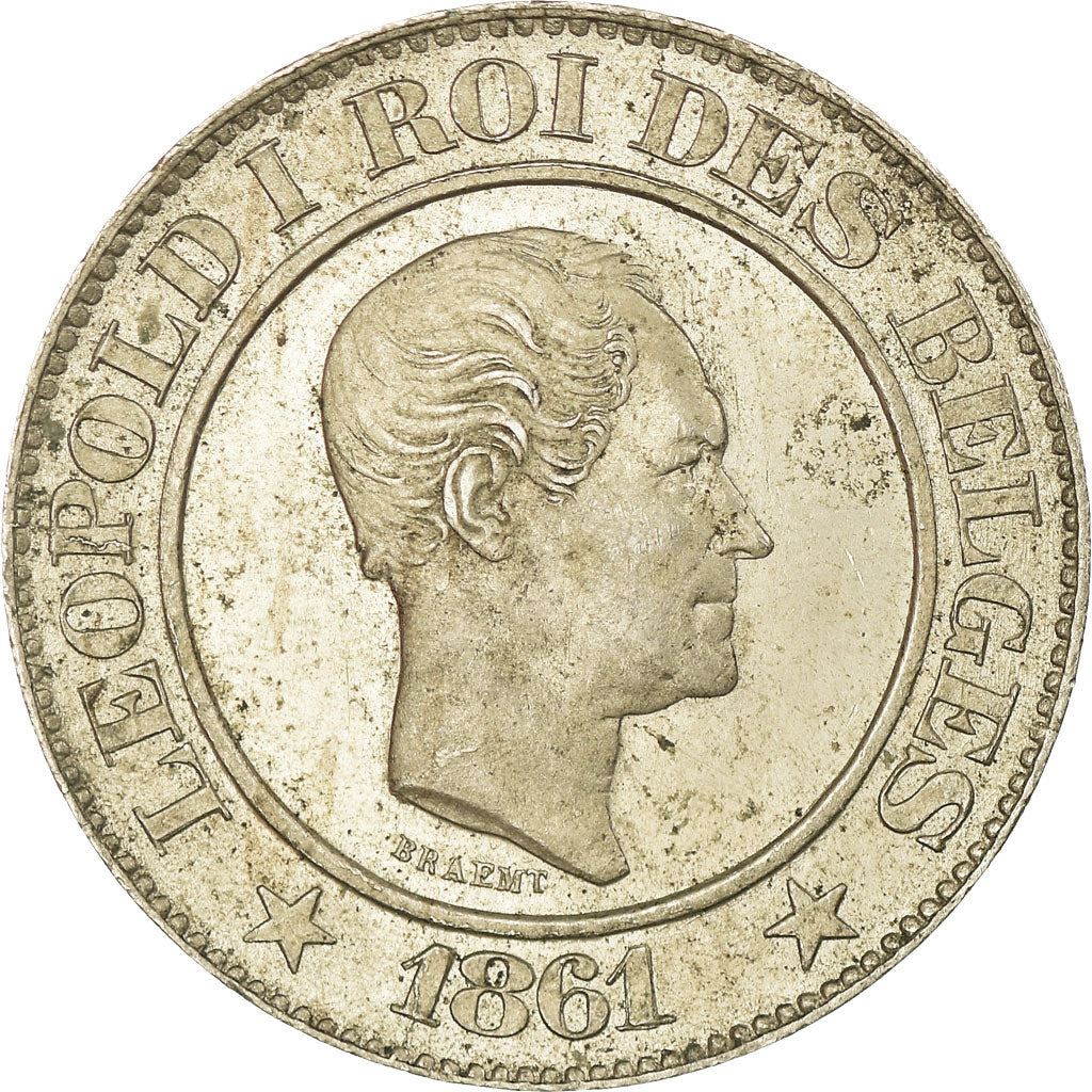 Belgian | 20 Centimes Coin | Leopold I | Lion | Star | KM20 | 1860 - 1861