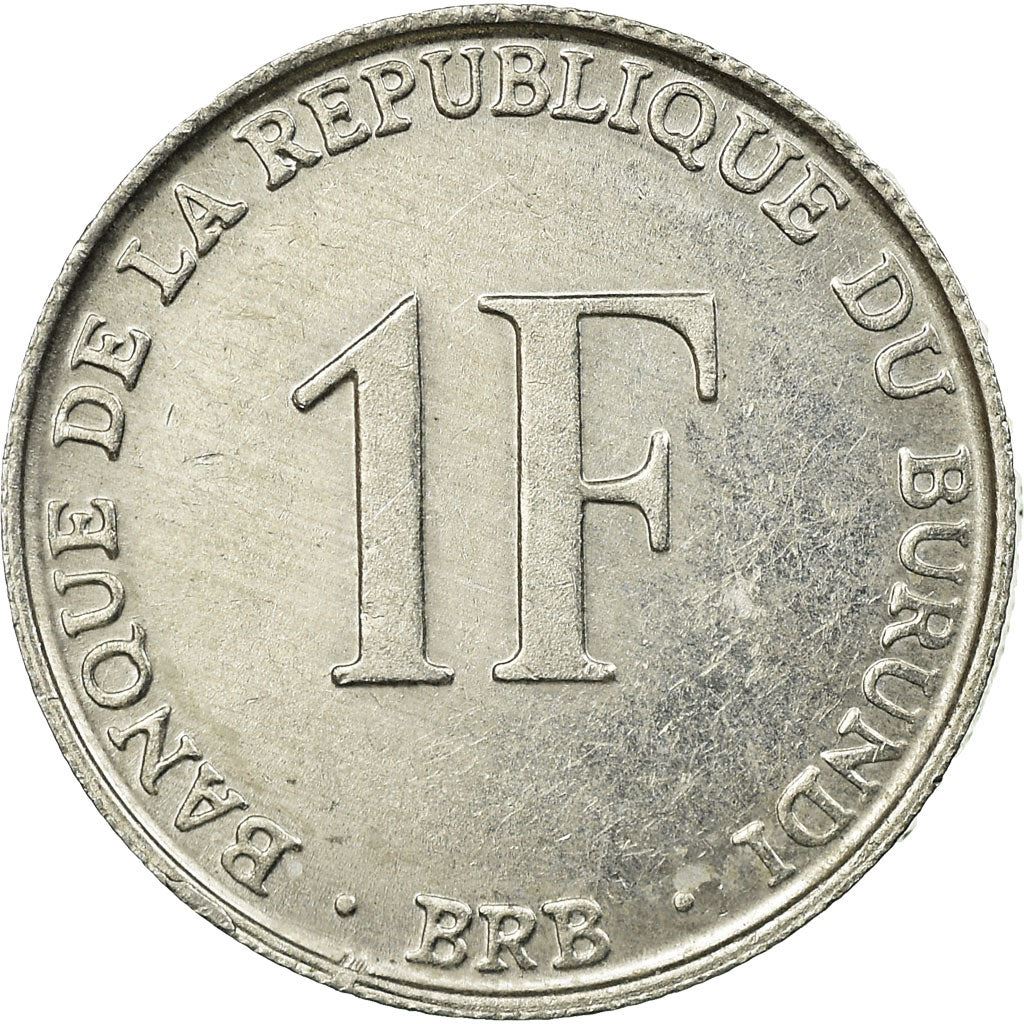Burundi | 1 Franc Coin | National arms | Km:19 | 1976 - 2022