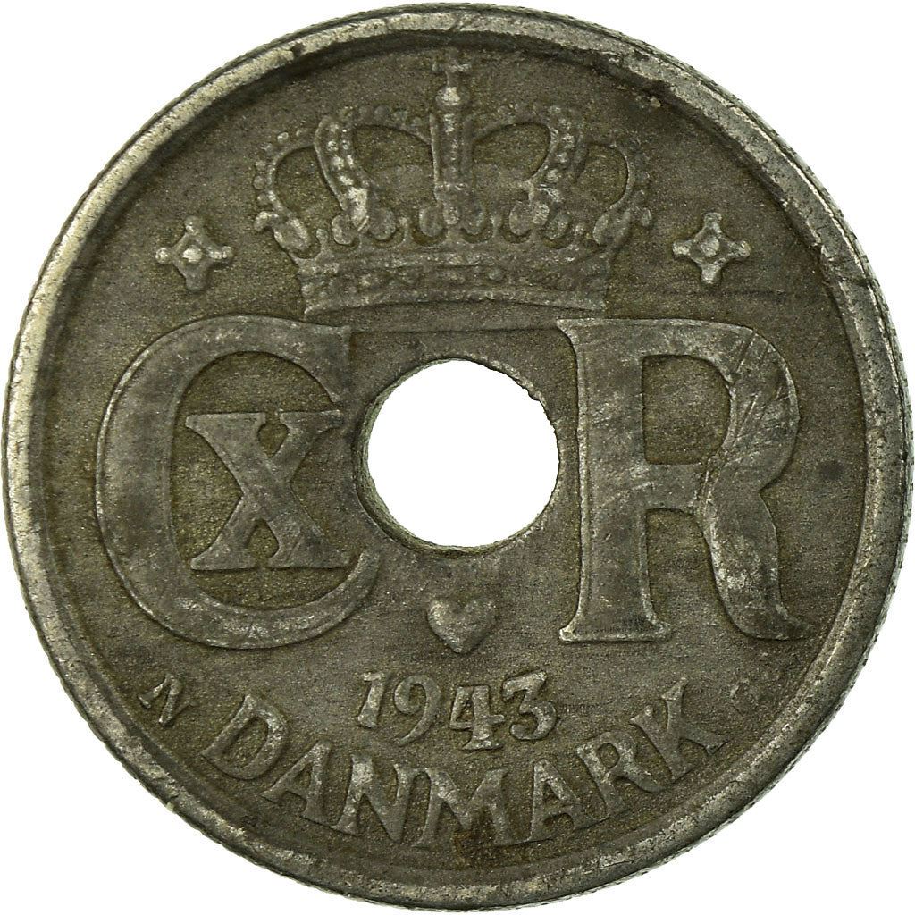Denmark | 10 Ore Coin | Monogram | Km:822.2A | 1941 - 1945