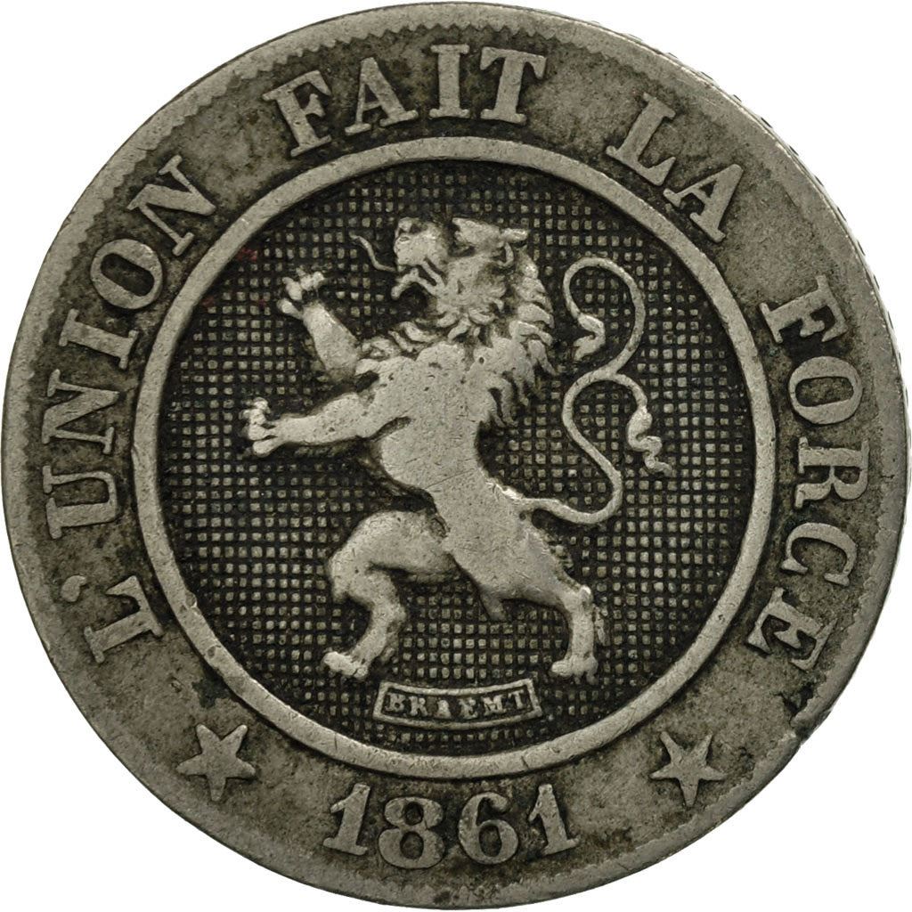 Belgique | Pièce de 10 centimes | Léopold Ier | Cupronickel | KM : 22 | 1861-1864