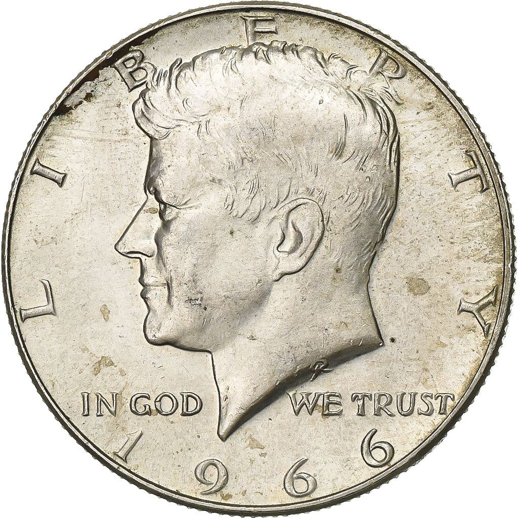 United States | ½ Dollar Coin | 40% Silver | John Fitzgerald Kennedy | Billon (.400 silver) | KM:202a | 1965-1970