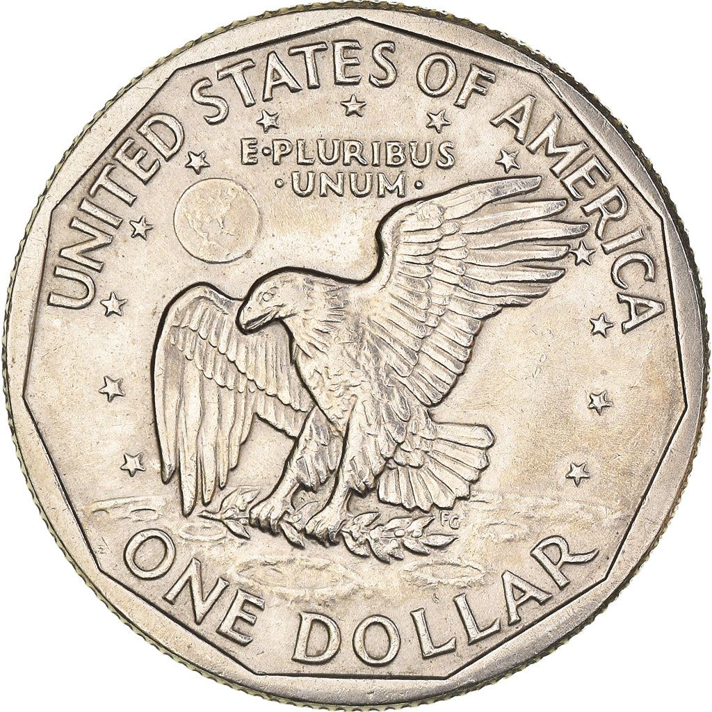 United States | American 1 Dollar Coin | Susan B. Anthony | Apollo 11 | KM207 | 1979 - 1999