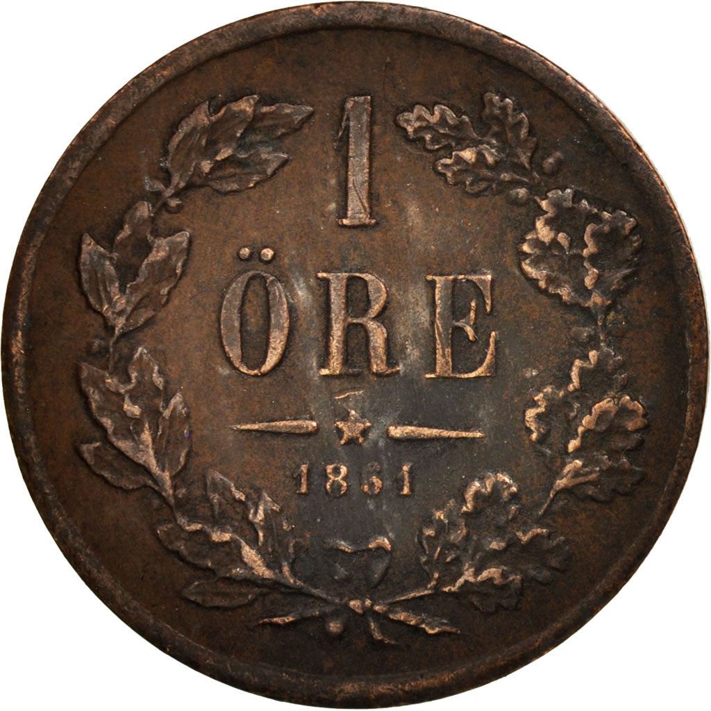 Sverige | 1 Öre Mønt | Carl XV | Km:705 | 1860 - 1872