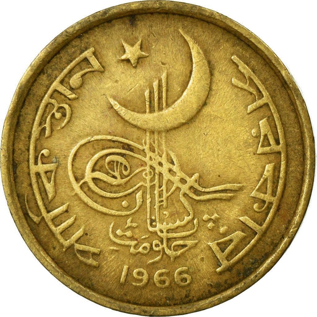 Pakistan | 1 Paisa Coin | Crescent Moon | Km:24A | 1965 - 1967