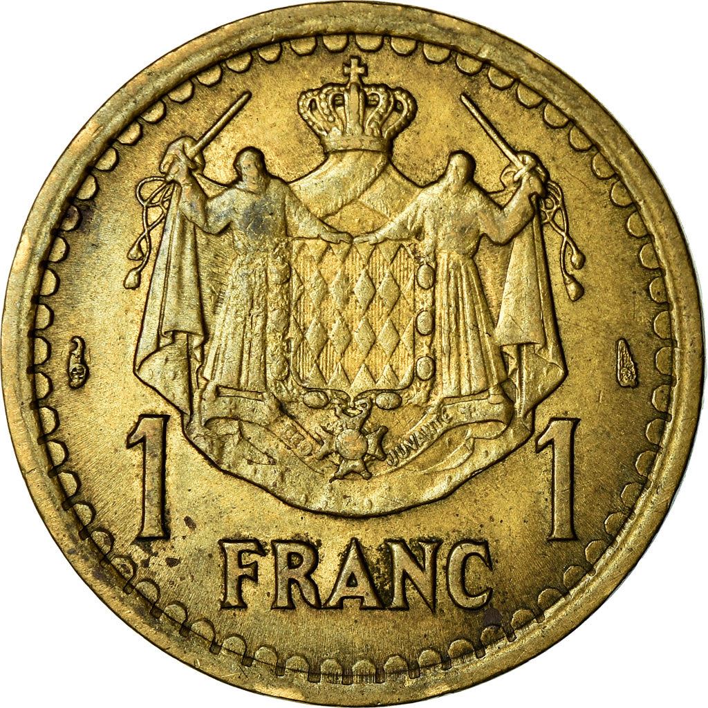 Monaco | 1 Franc Coin | Louis II | Km:120A | 1943
