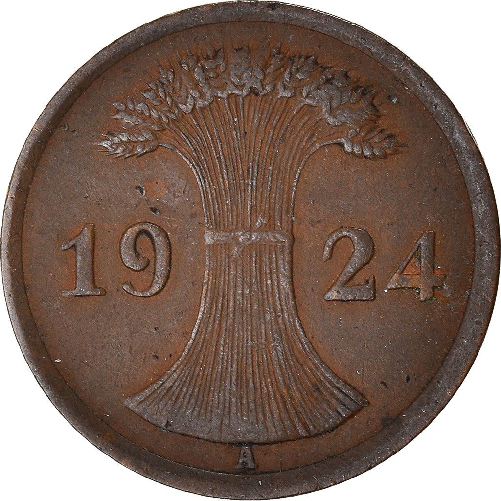 Germany | 2 Rentenpfennig Coin | Bronze | KM:31 | 1923 - 1924