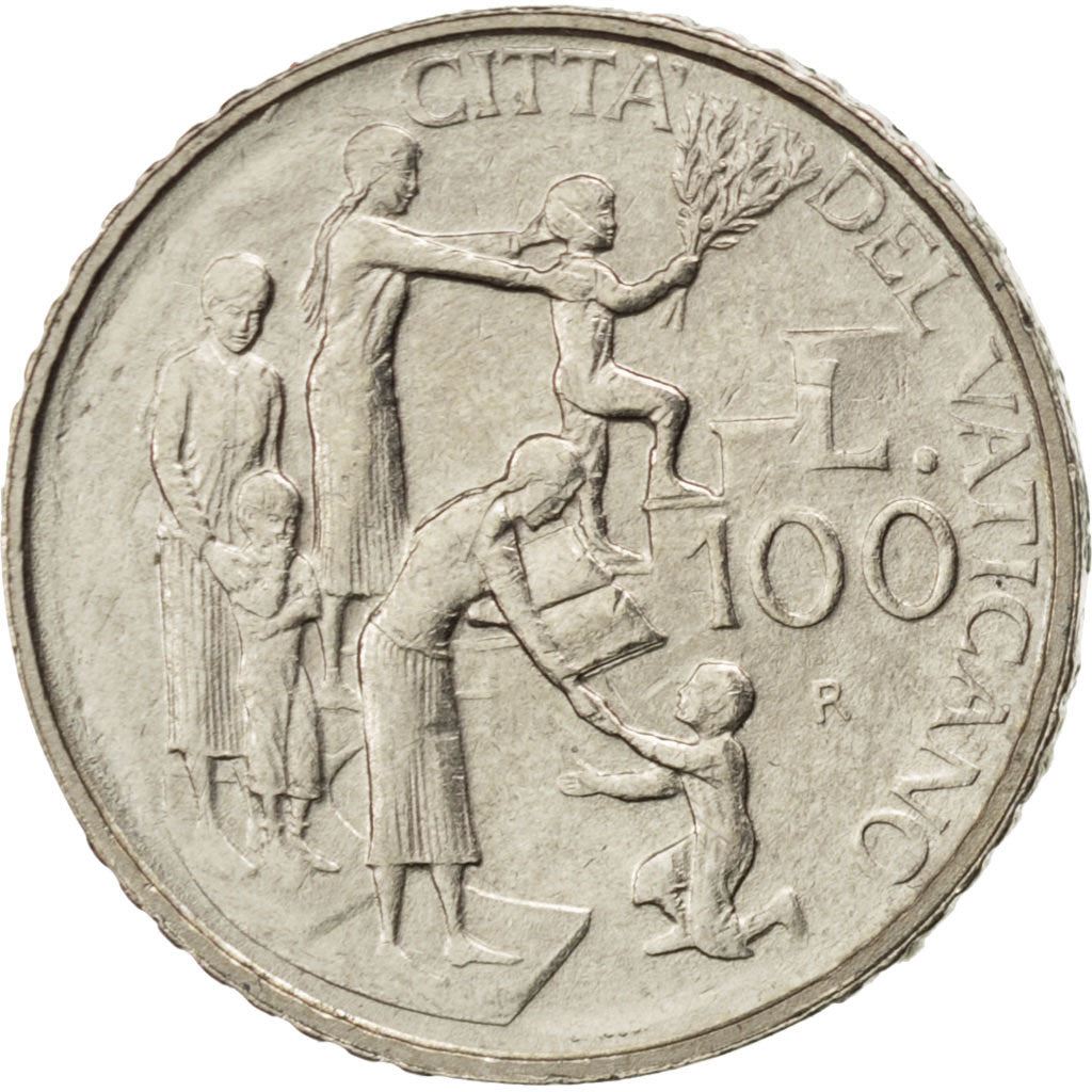 Watykan | Moneta 100 lirów | Jan Paweł II | Km:275 | 1996