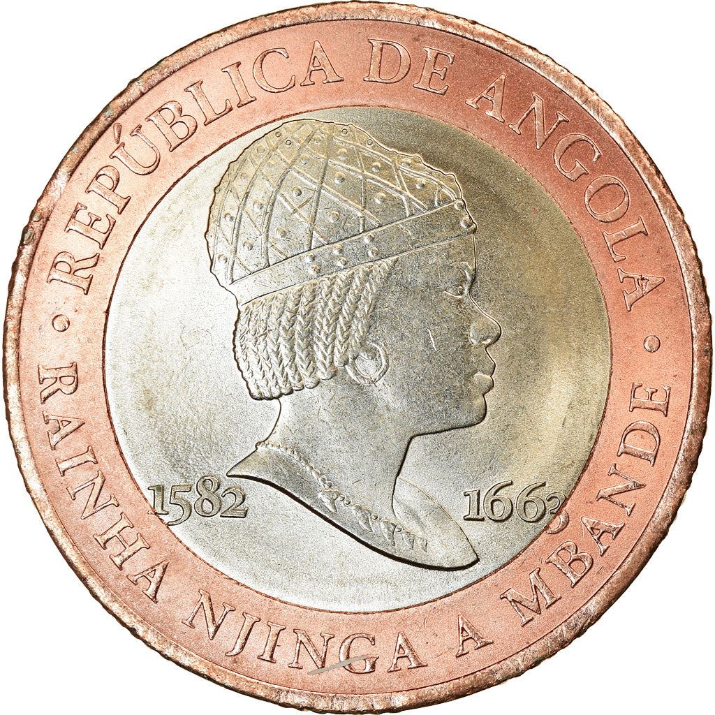Angola | 20 Kwanzas Coin | Queen Njinga A Mbande | Km:111 | 2014
