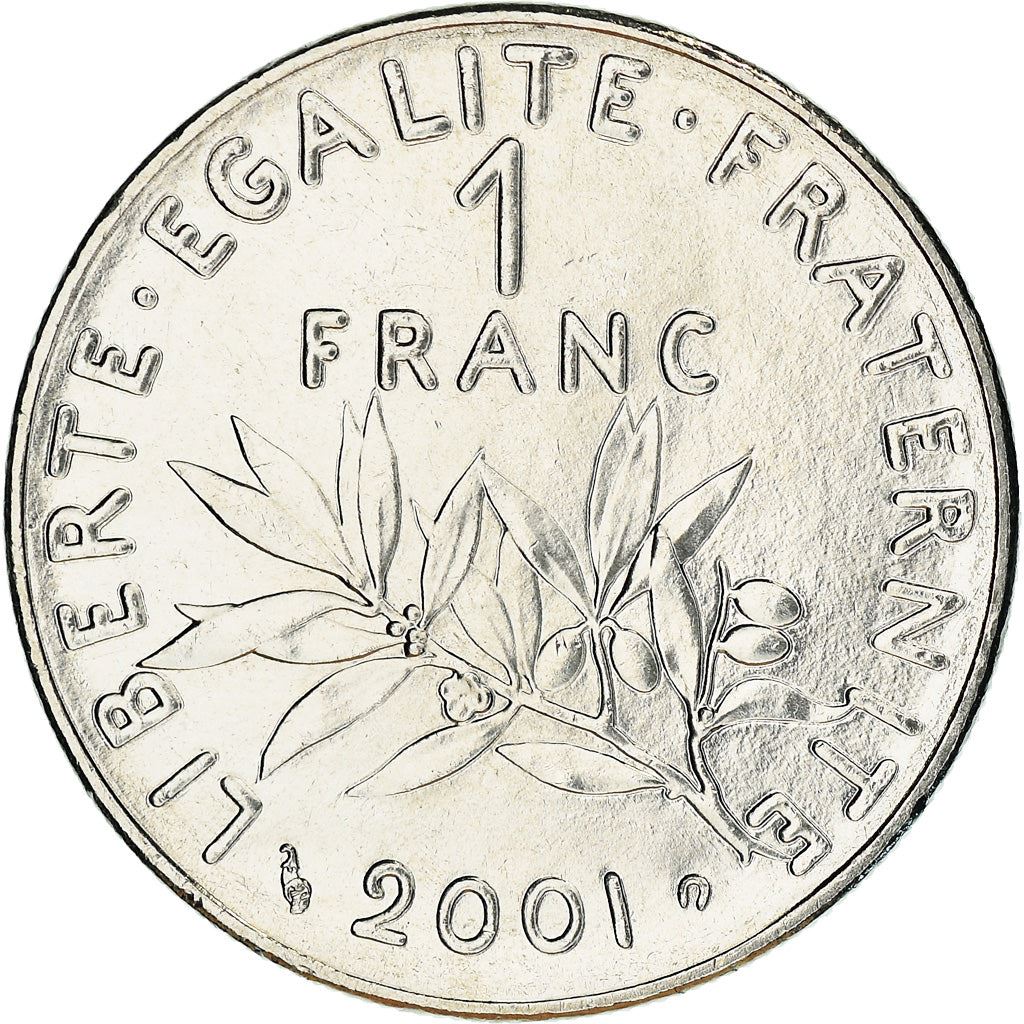 French 1 Franc Coin | Signature D'AP. O.ROTY | proof | KM925.2 | France | 1991 - 2001