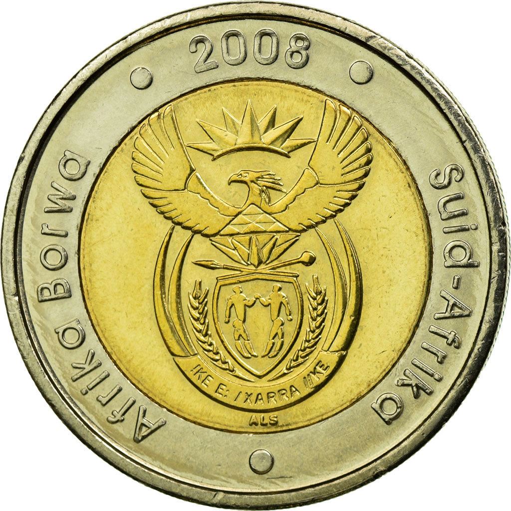 South Africa | 5 Rand Coin | Animals | Wildebeest | Gnu | Km:446 | 2008