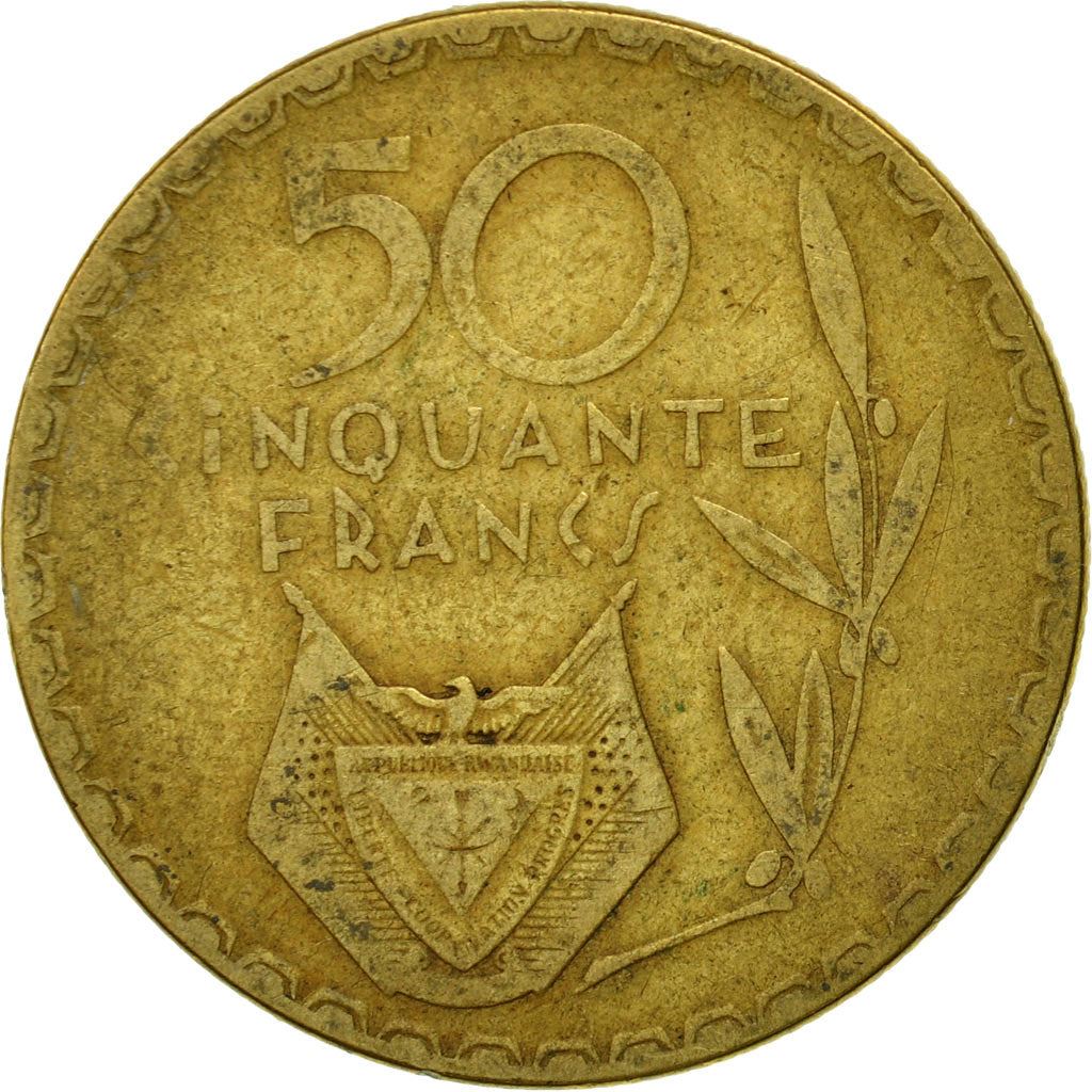 Rwanda | 50 Francs Coin | Tea Plant | Km:16 | 1977