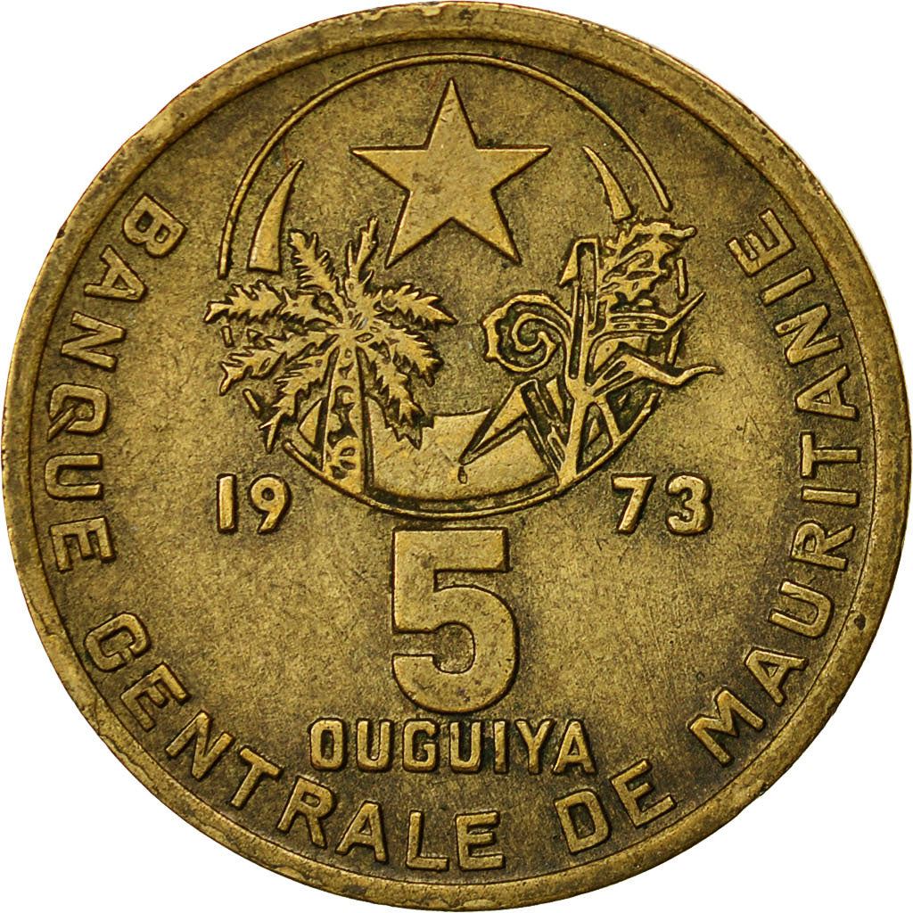 Mauritania | 5 Ouguiya Coin | Coat of Arms | Km:3 | 1973 - 2003