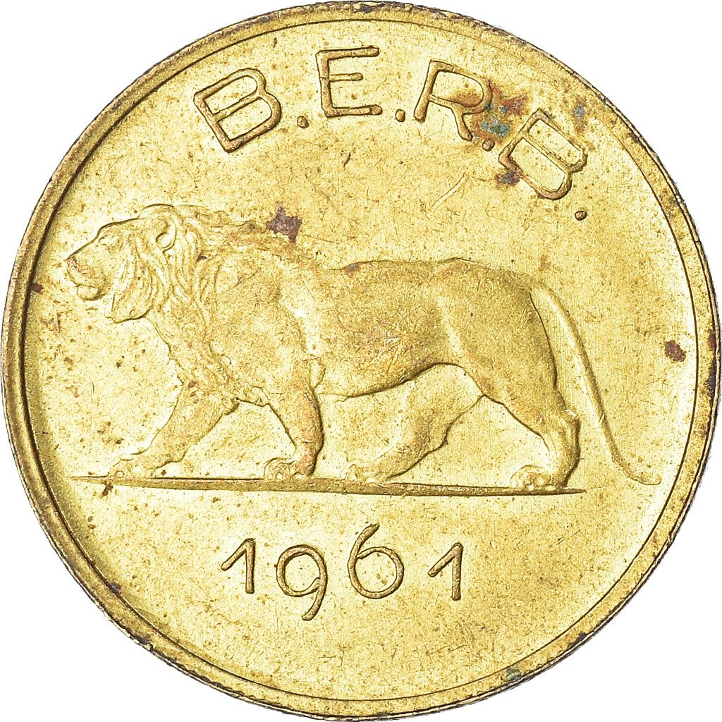 Rwanda-Burundi | 1 Franc Coin | Lion | Km:1 | 1960 - 1964