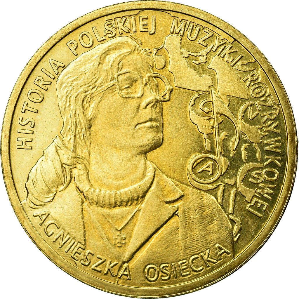 Poland | 2 Zlotys Coin | Agnieszka Osiecka | Y:883 | 2013