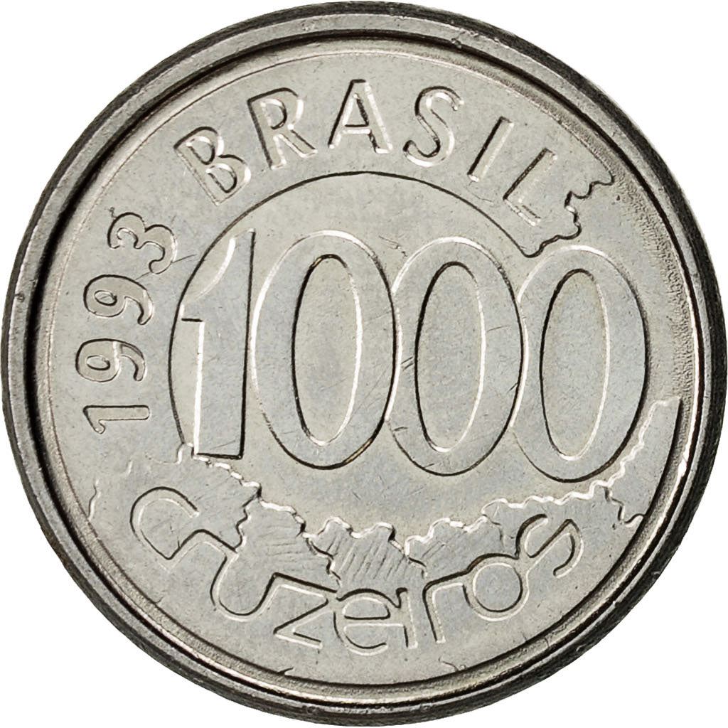 Brazil | 1000 Cruzeiros Coin | Acará fish | Km:626 | 1992 - 1993